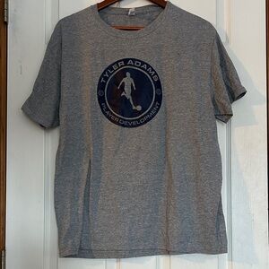 Tyler Adams Player Development Men's Gray T-Shirt